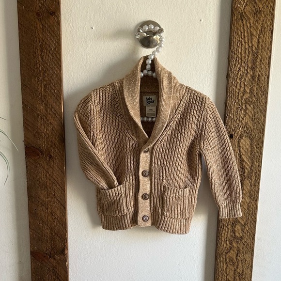 New Oshkosh B'gosh Baby Boys Chunky Knit Button-Front Cardigan Size 9 Months - Picture 1 of 16
